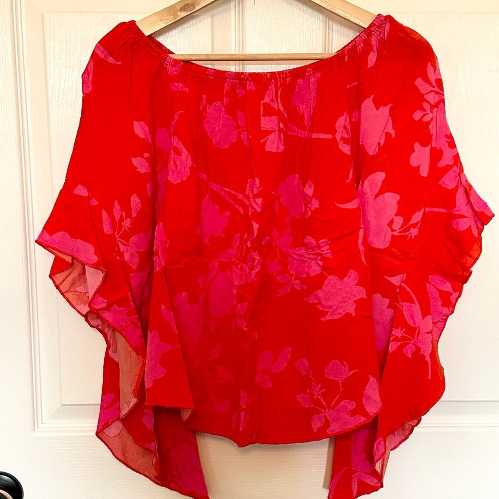 Tropical off shoulder top